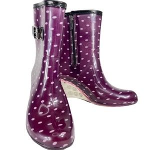 Sanming Mei size 38 (7) Womens Wedge Rain Boots
